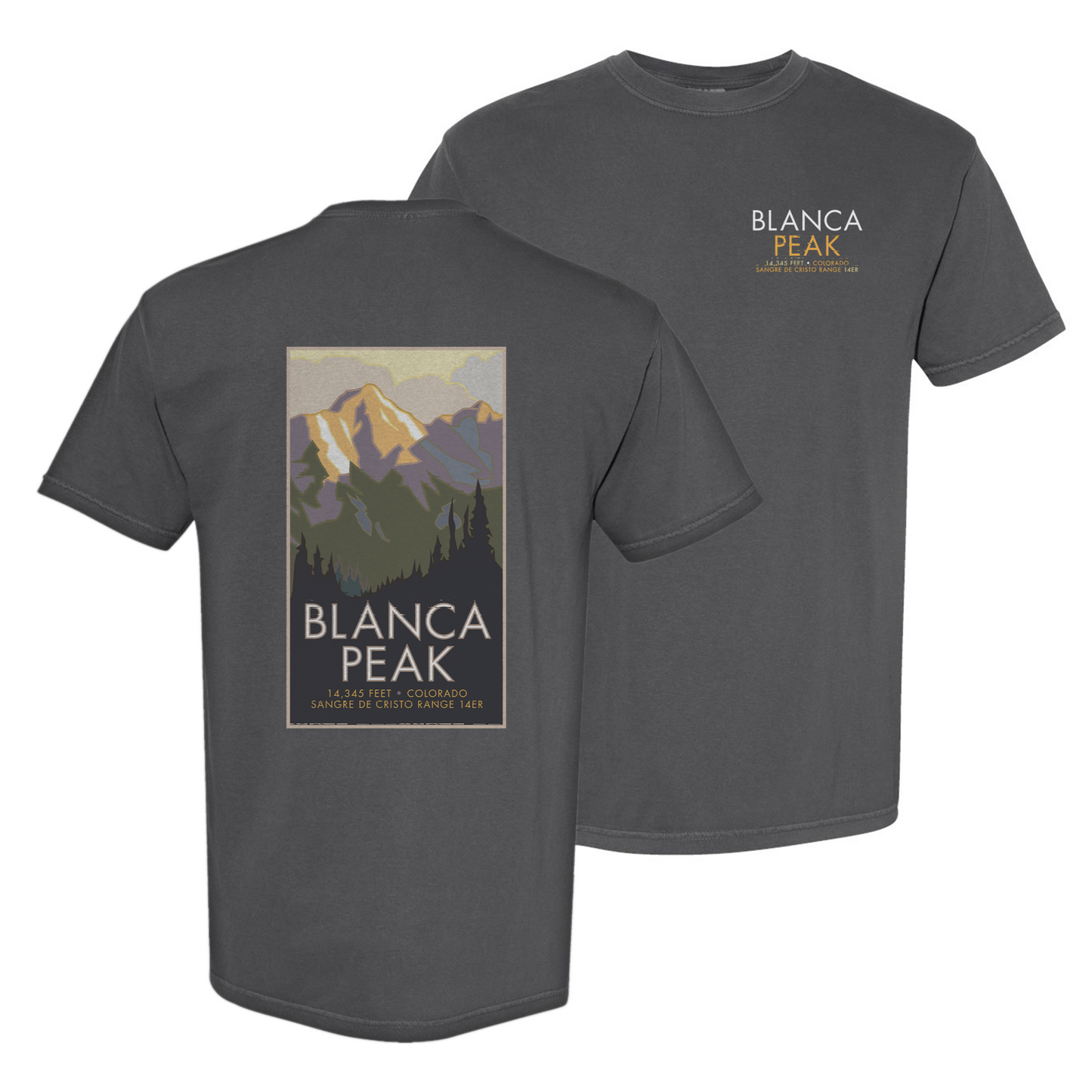 Blanca Peak, Colorado - Comfort Colors Heavyweight T-Shirt