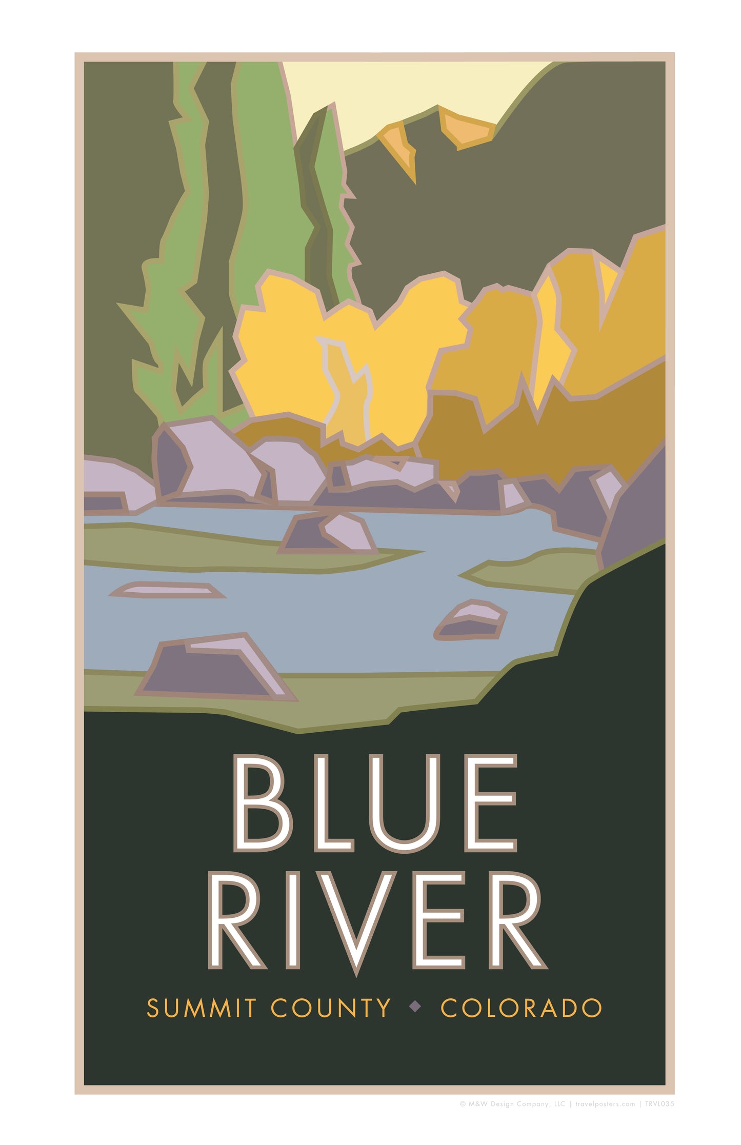 Blue River, Colorado - Poster