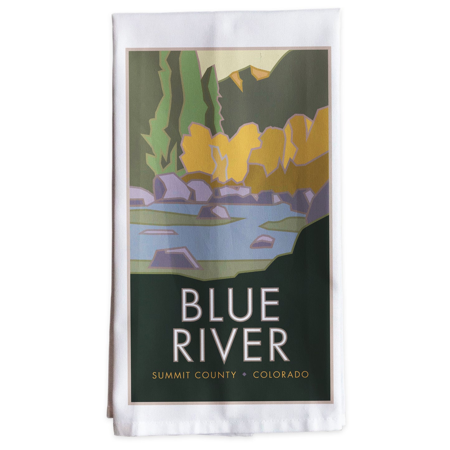 Blue River, Colorado -Tea Towel