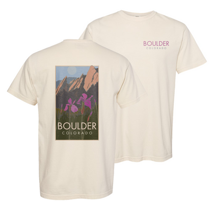 Boulder Iris, Colorado - Comfort Colors Heavyweight T-Shirt