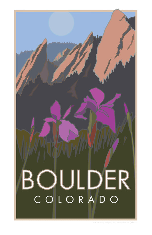Boulder Iris, Colorado - Poster
