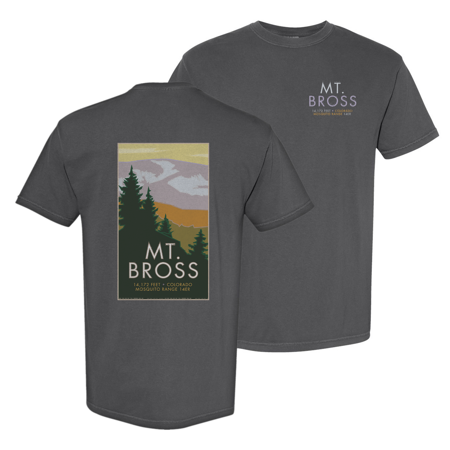 Mount Bross, Colorado - Comfort Colors Heavyweight T-Shirt