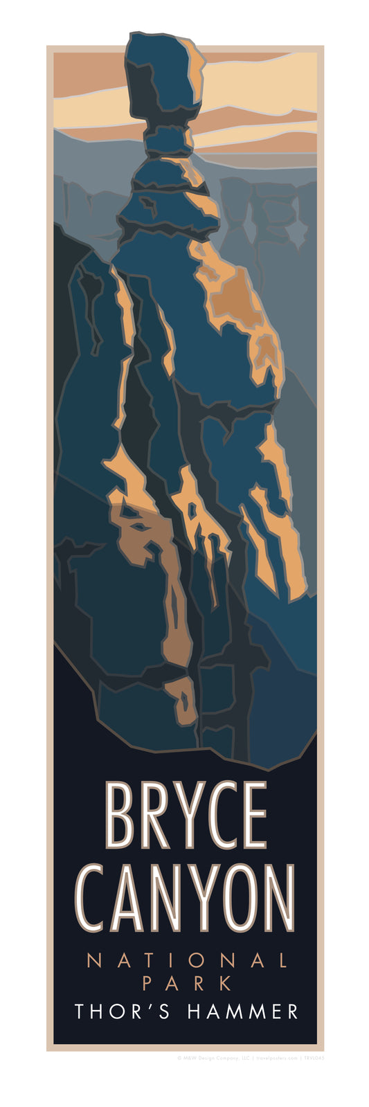 Bryce Canyon National Park, Utah (Thor's Hammer) - 8" X 24" Poster
