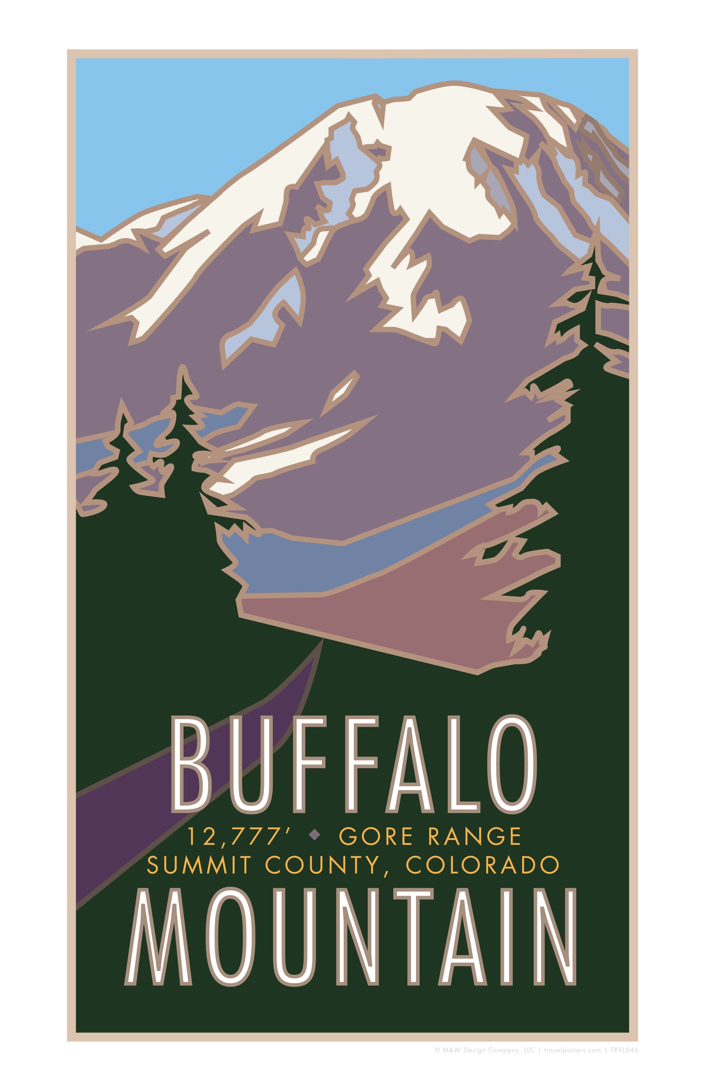 Buffalo Mountain, Summit County Colorado - Poster