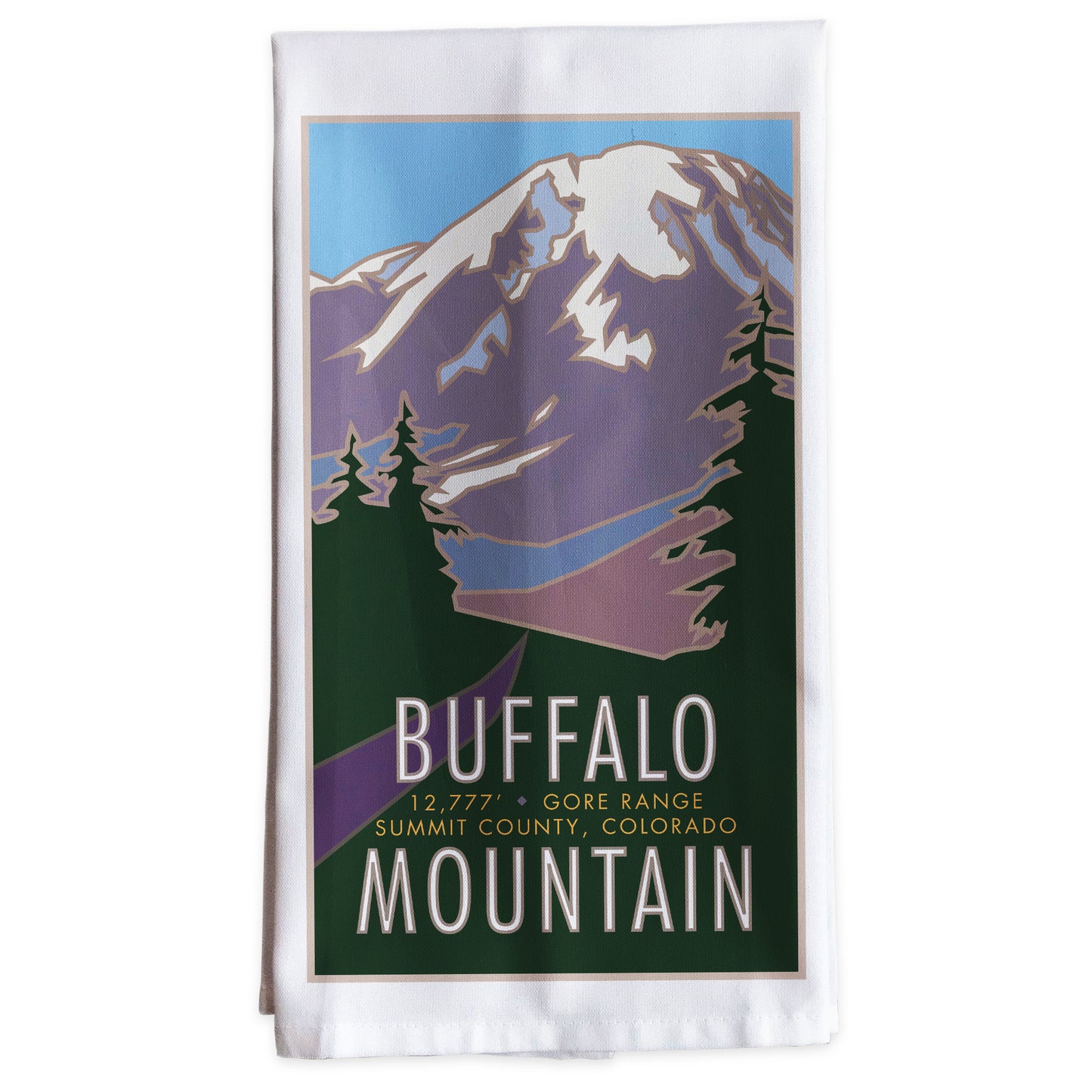 Buffalo Mountain, Summit County Colorado -Tea Towel