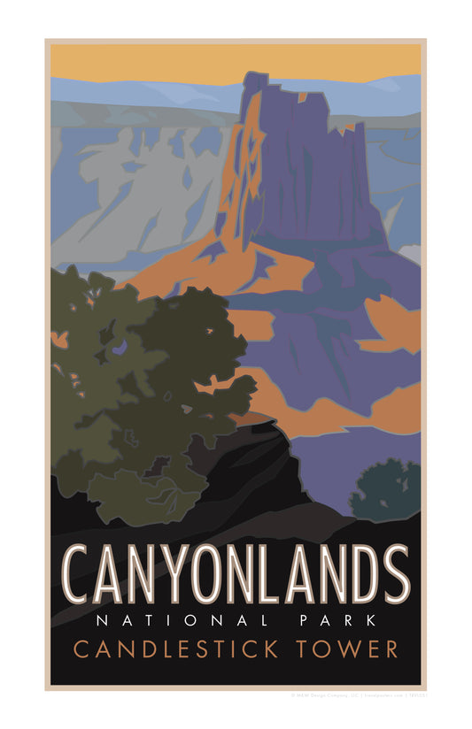 Canyonlands National Park, Utah - Candlestick Tower - Poster