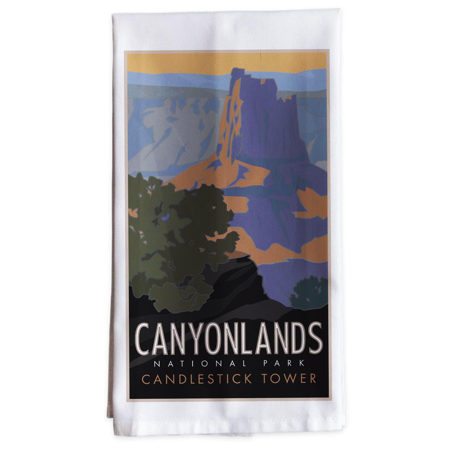 Canyonlands National Park, Utah - Candlestick Tower -Tea Towel