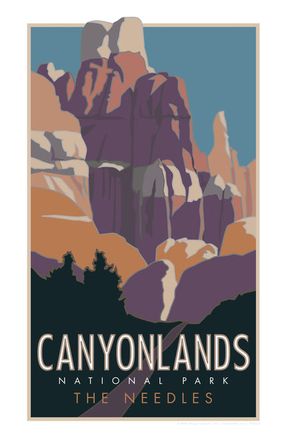 Canyonlands National Park, Utah - The Needles - Poster