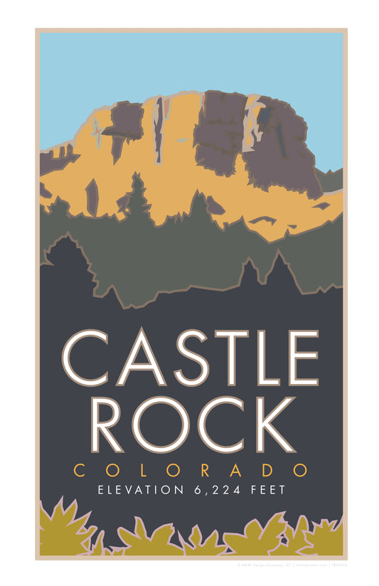 Castle Rock, Colorado - Poster