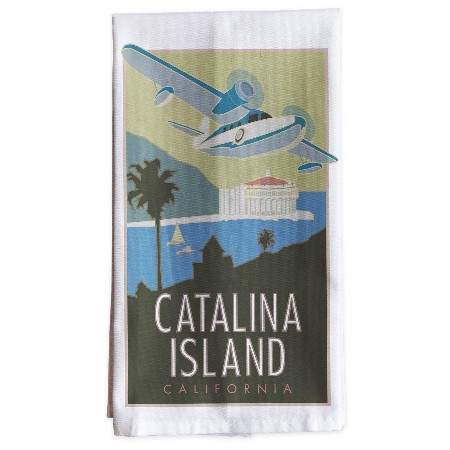 Catalina Island, California -Tea Towel