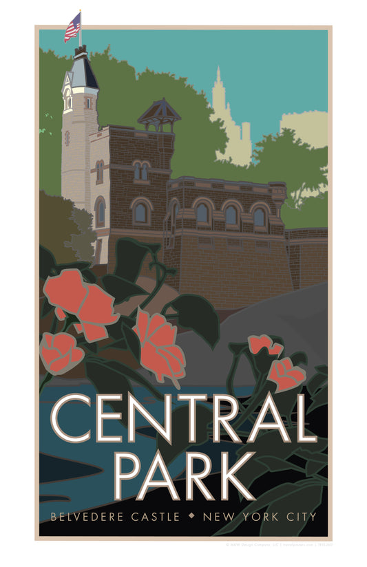 Central Park (Belvedere Castle), New York City - Poster