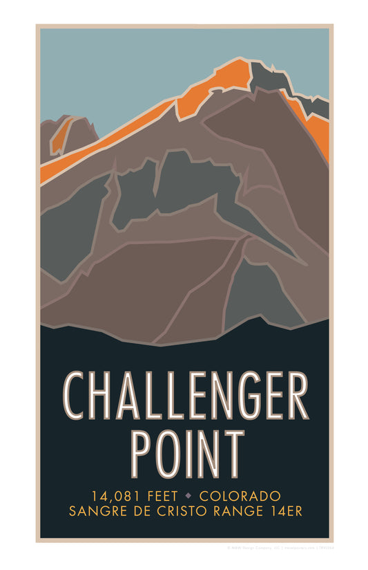 Challenger Point, Colorado - Colorado 14er - Poster