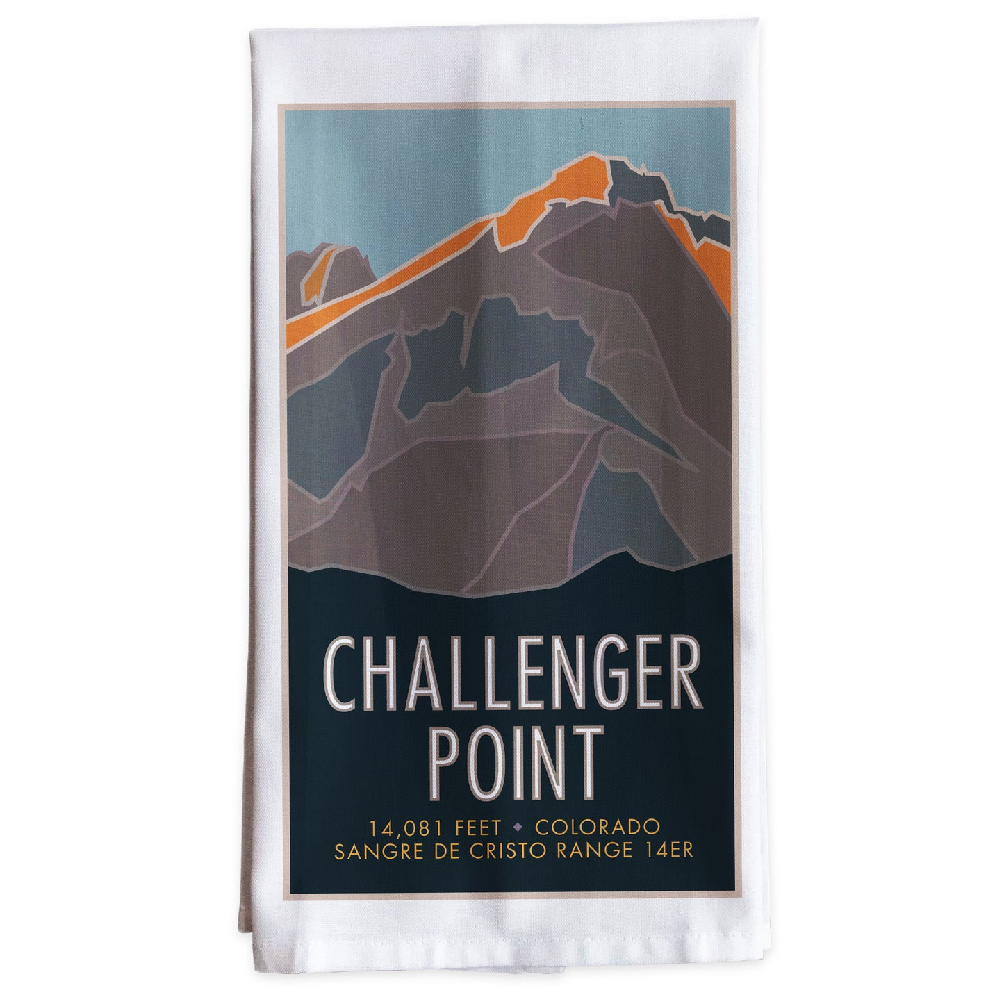 Challenger Point, Colorado - Colorado 14er -Tea Towel