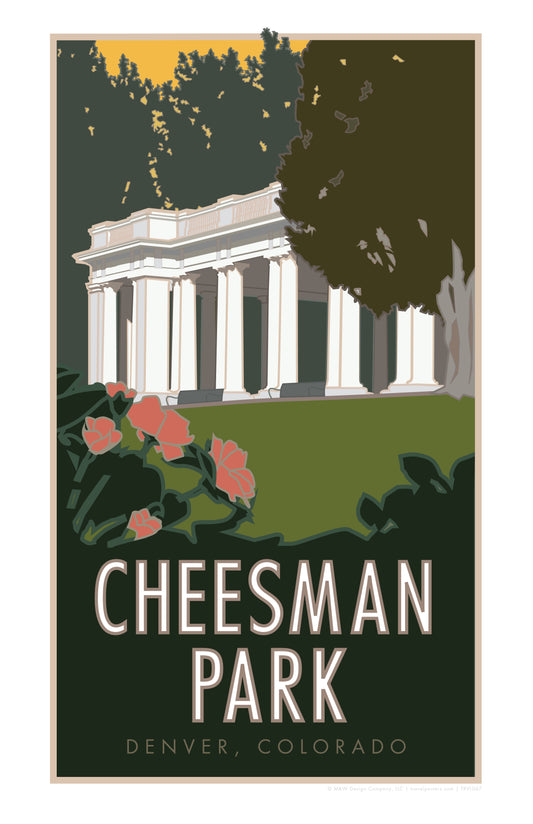 Cheesman Park, Denver, Colorado - Poster