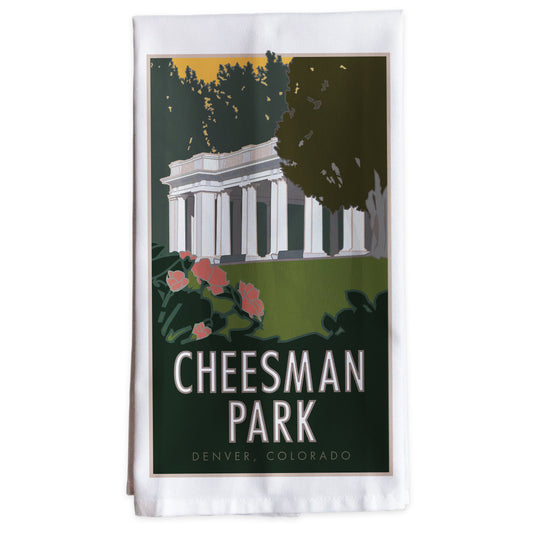 Cheesman Park, Denver, Colorado -Tea Towel