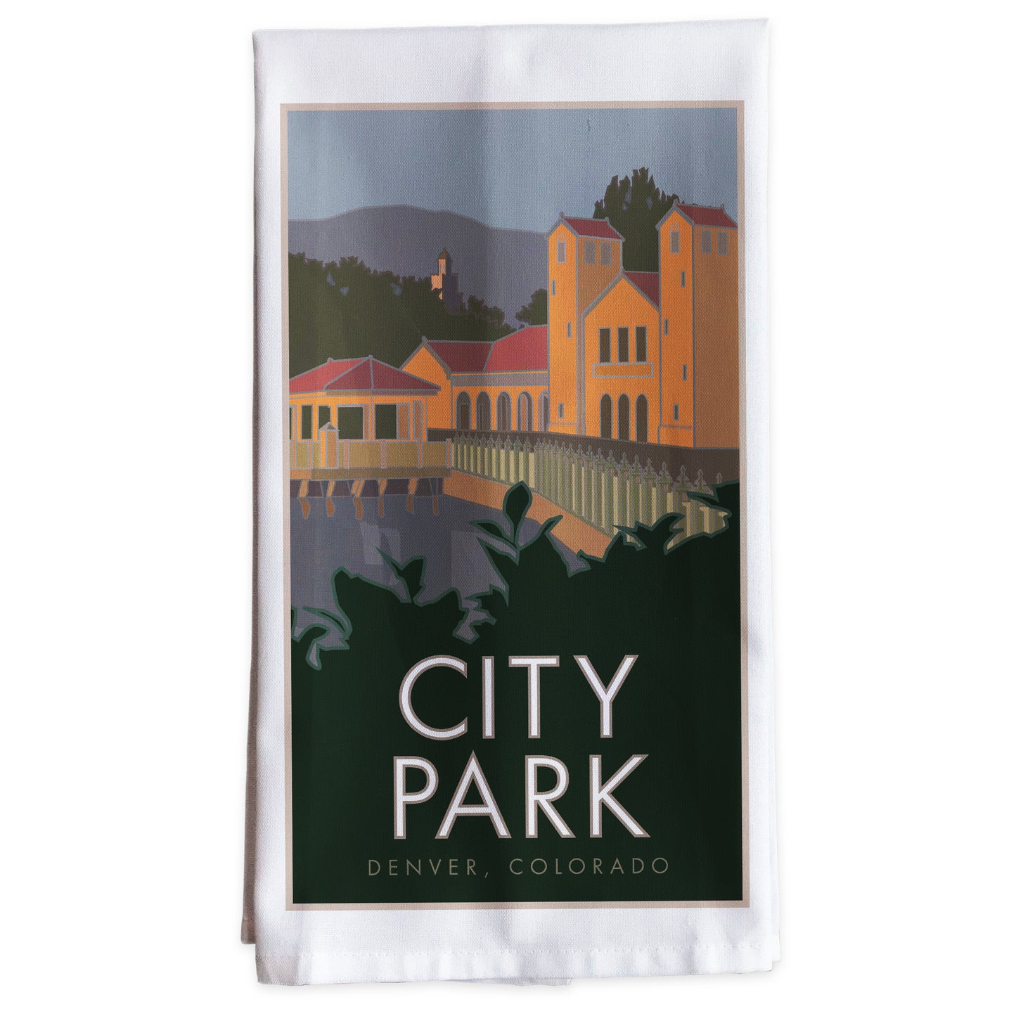 City Park, Denver, Colorado -Tea Towel