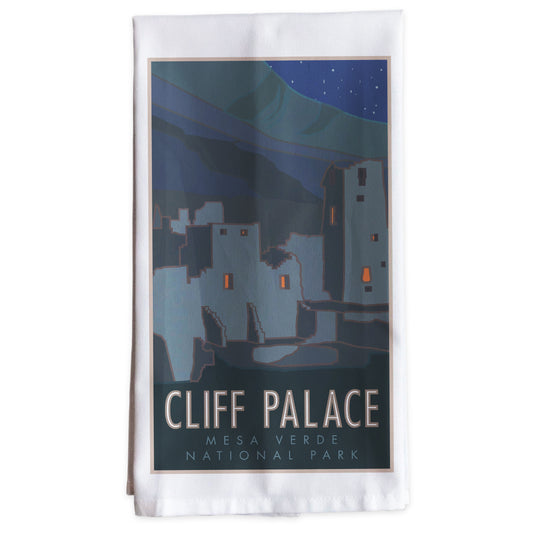 Cliff Palace, Mesa Verde National Park, Colorado -Tea Towel