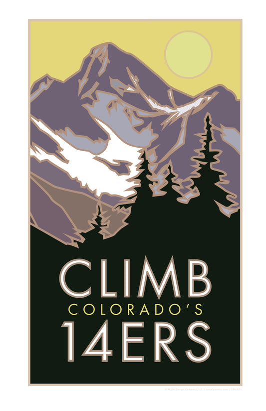 Climb Colorado's 14ers - Poster