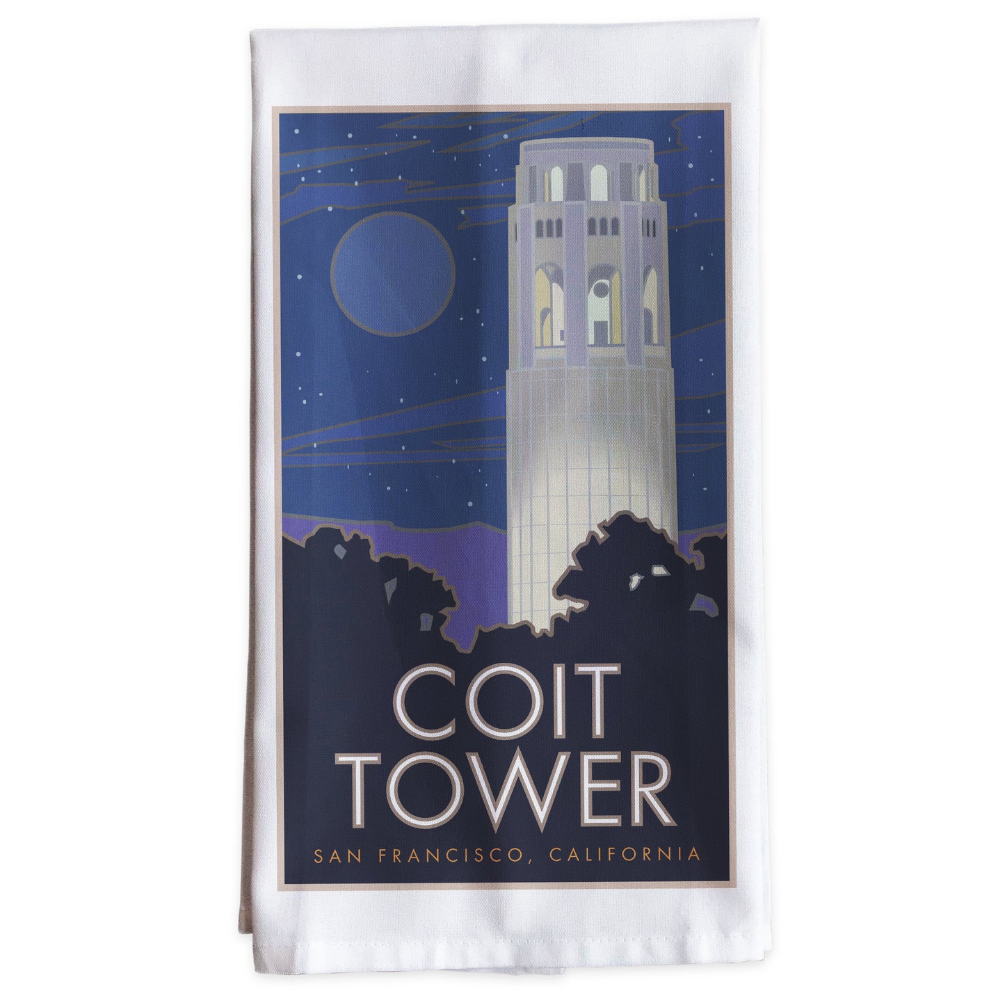 Coit Tower, San Francisco, California -Tea Towel