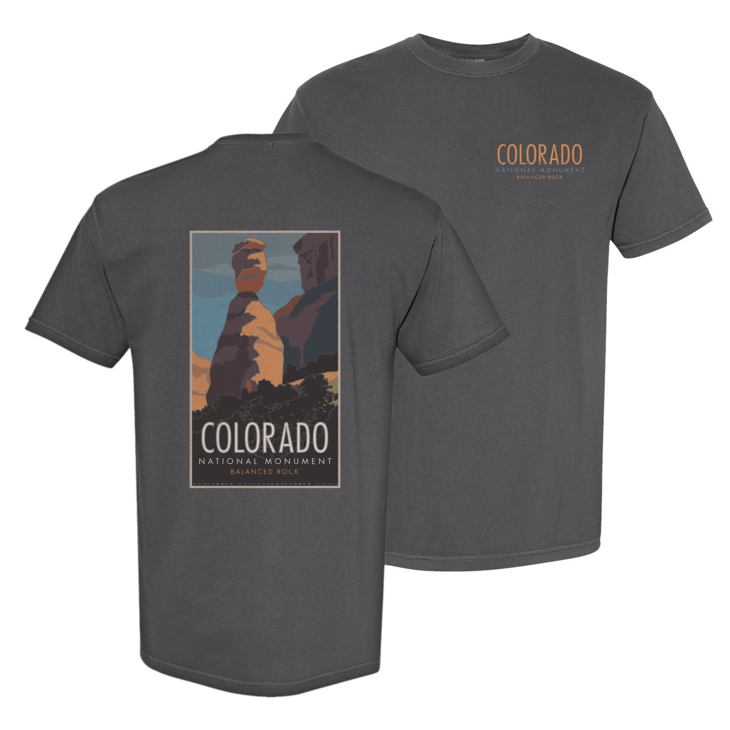 Colorado National Monument, Colorado - Comfort Colors Heavyweight T-Shirt