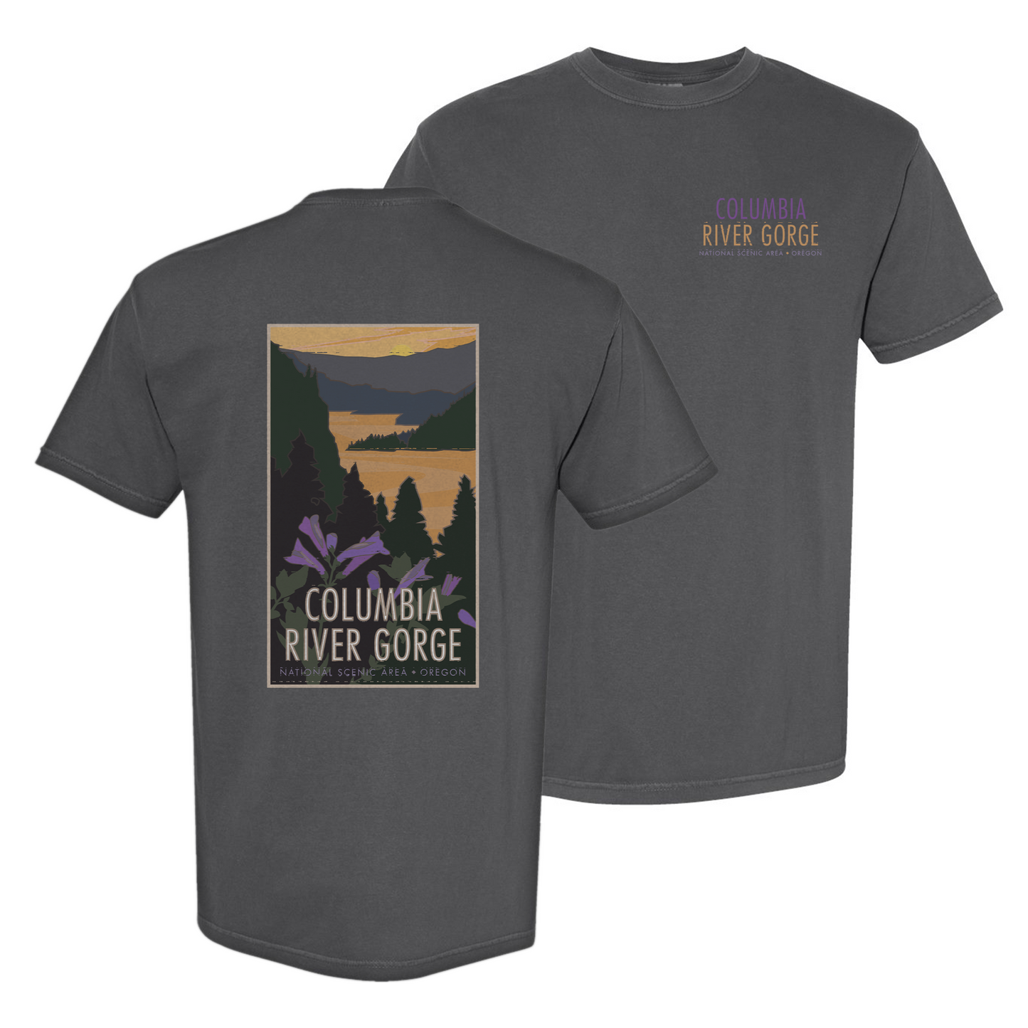 Columbia River Gorge, National Scenic Area - Comfort Colors Heavyweight T-Shirt