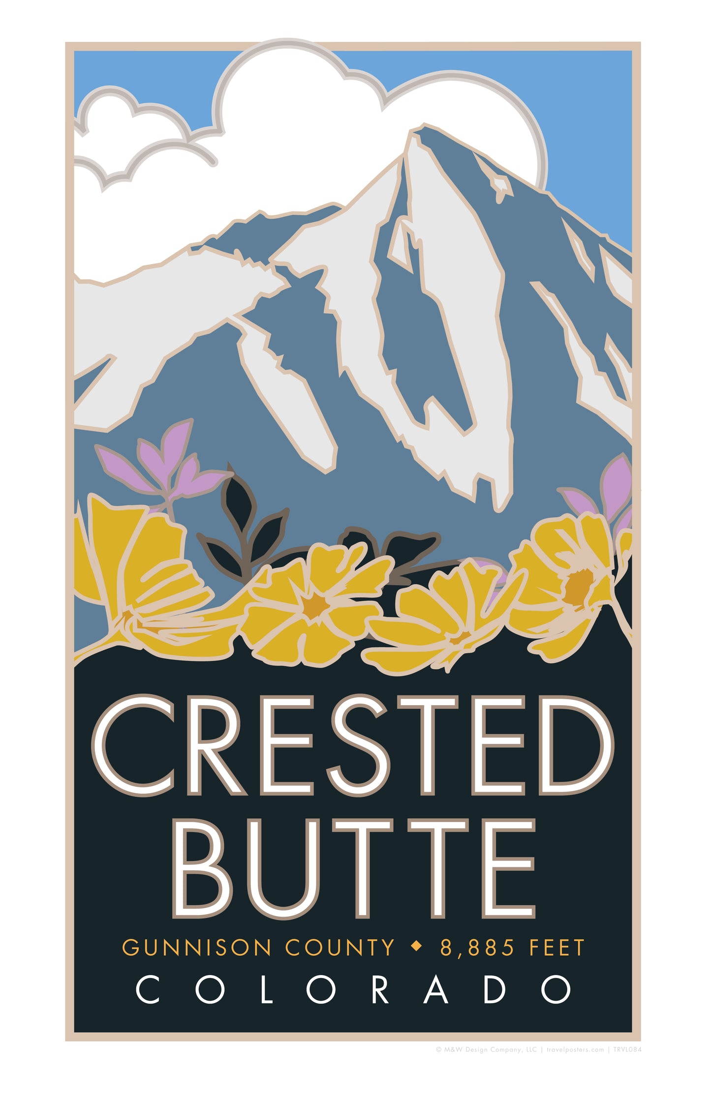Crested Butte (Flowers), Colorado - Poster
