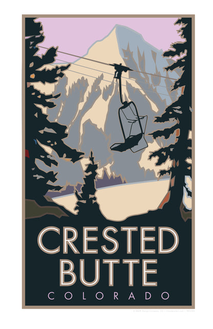 Crested Butte (Winter), Colorado - Poster