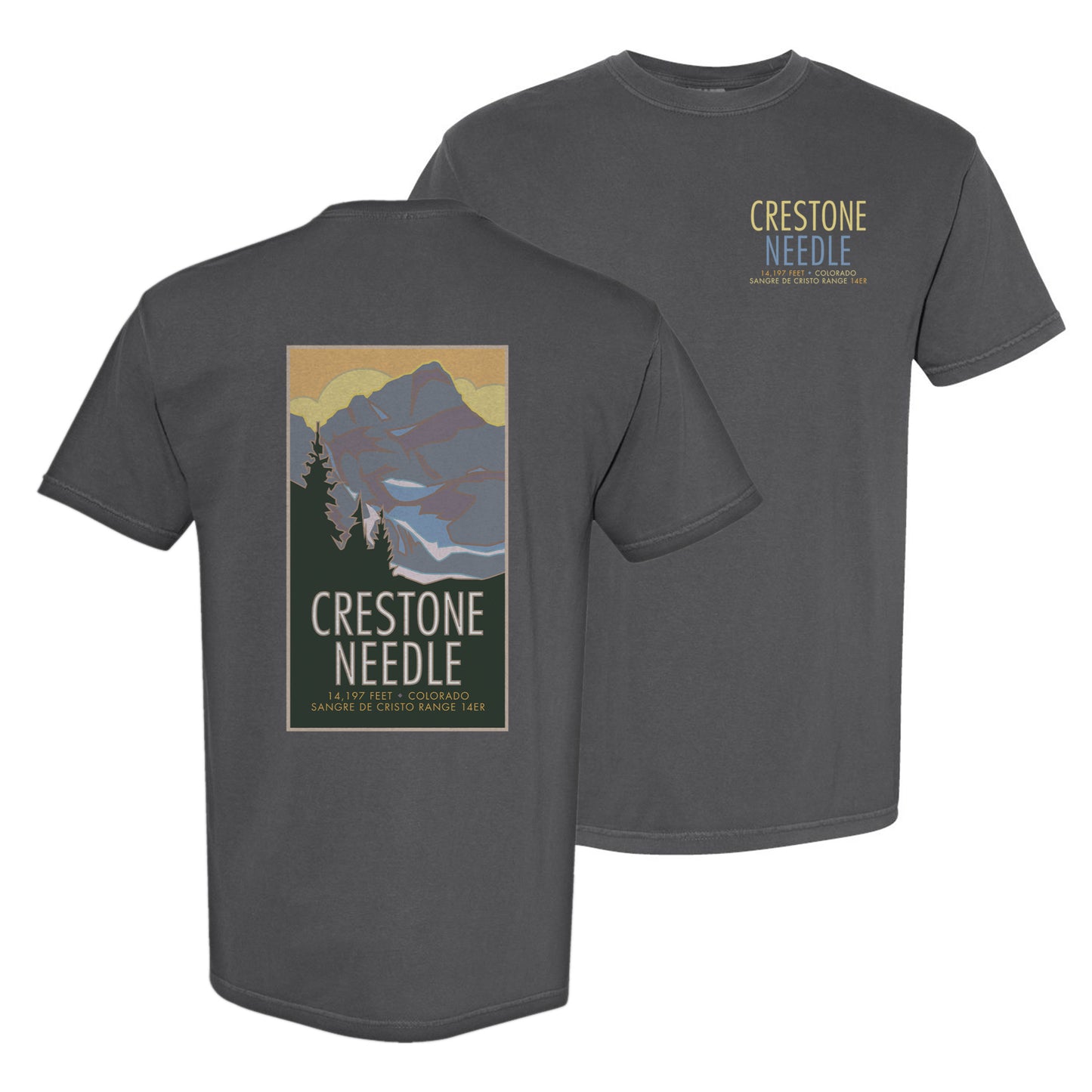 Crestone Needle, Colorado - Comfort Colors Heavyweight T-Shirt