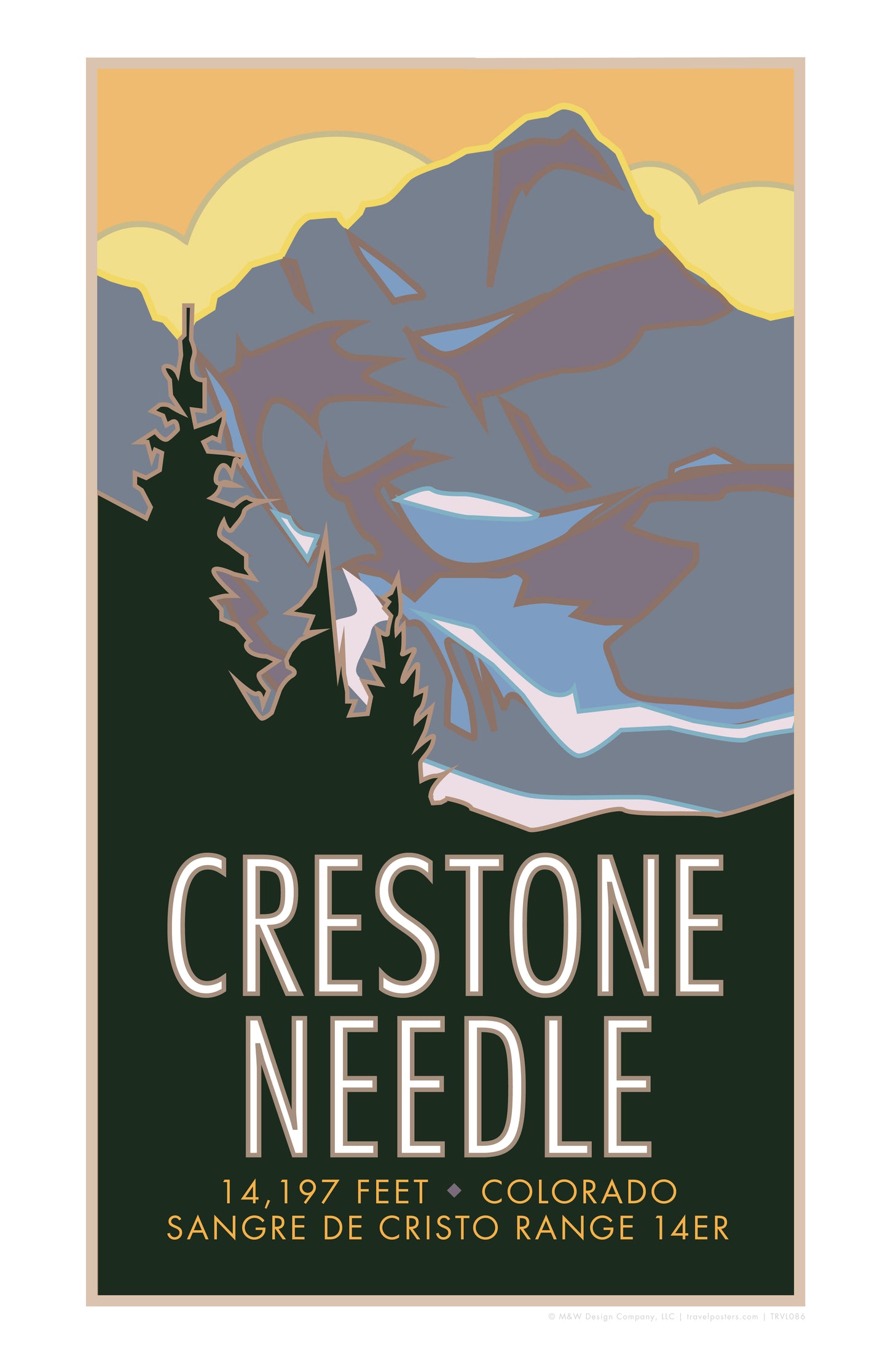 Crestone Needle, Colorado - Colorado 14er - Poster