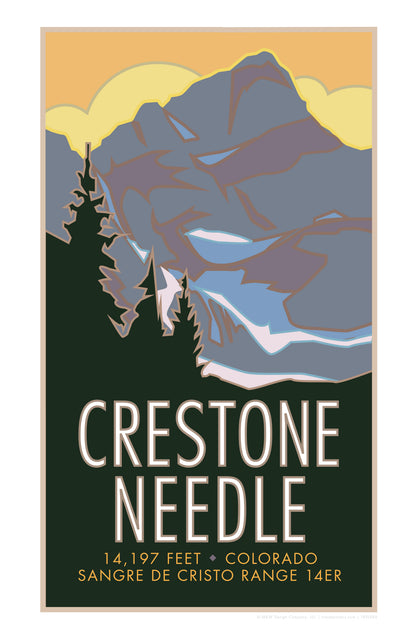 Crestone Needle, Colorado - Colorado 14er - Poster