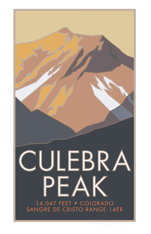 Culebra Peak, Colorado - Colorado 14er - Poster