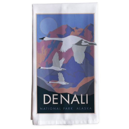 Denali National Park - Alaska -Tea Towel