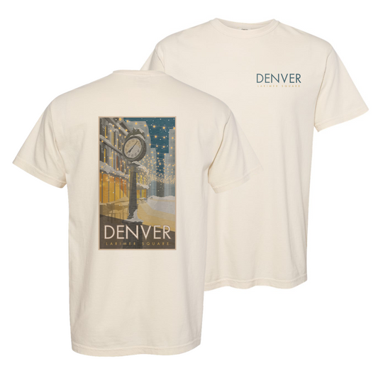 Denver, Larimer Square, Colorado - Comfort Colors Heavyweight T-Shirt