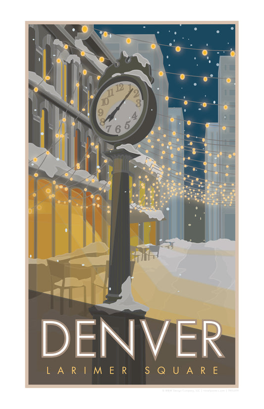 Denver, Larimer Square, Colorado - Poster