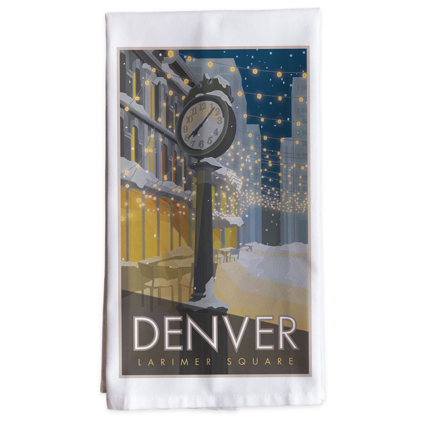 Denver, Larimer Square, Colorado -Tea Towel