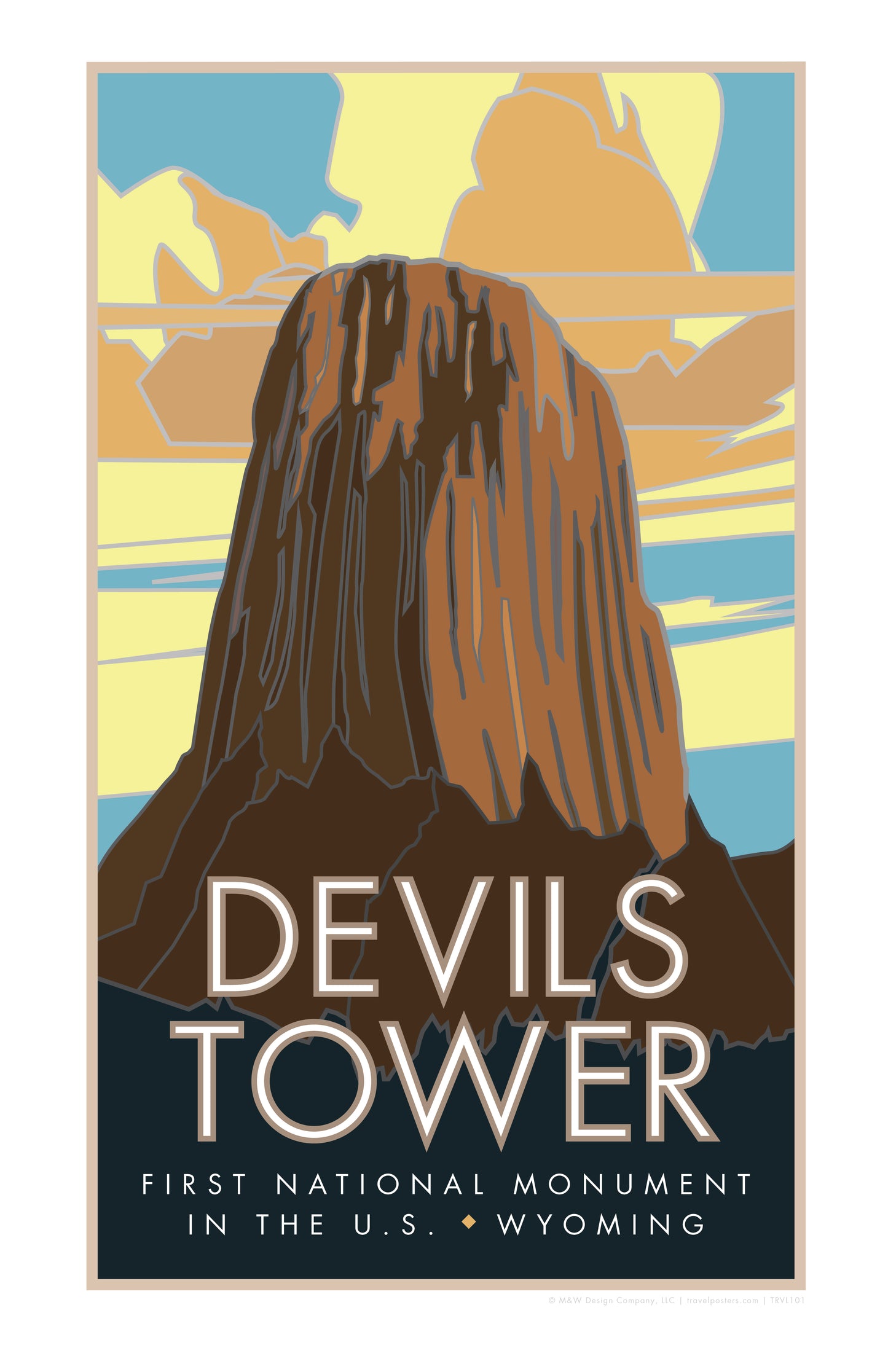 Devils Tower, Wyoming - Poster