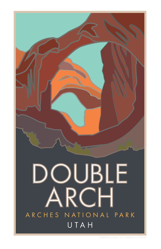 Double Arch, Arches National Park, Utah - Poster
