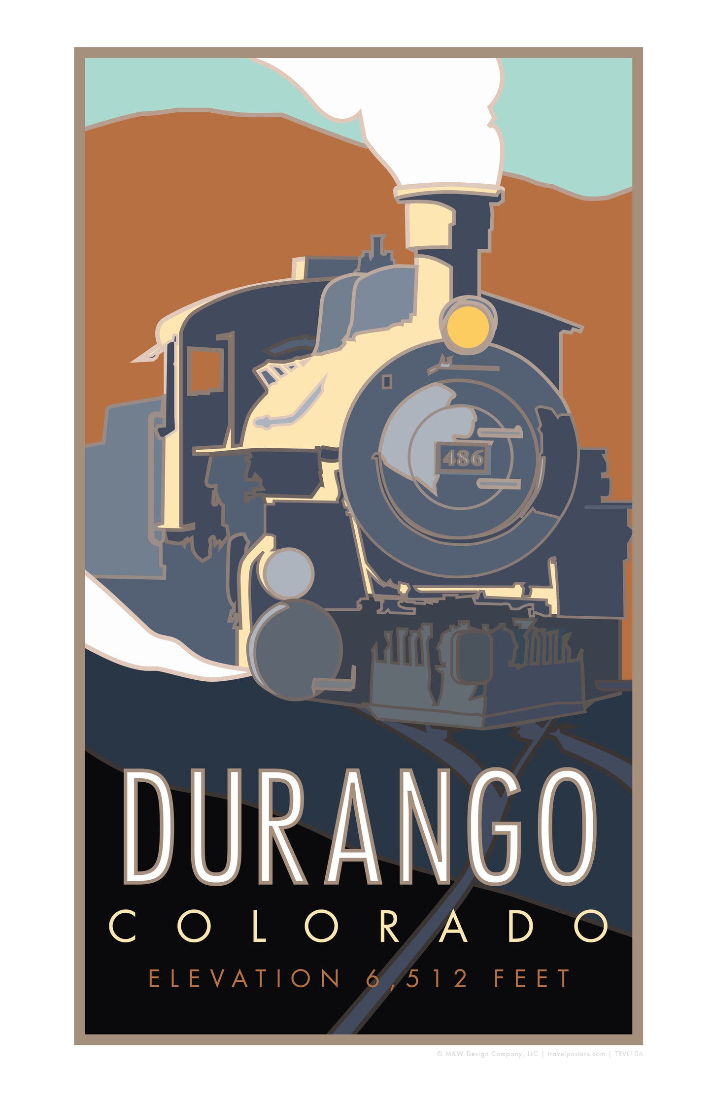 Durango (Train), Colorado - Poster