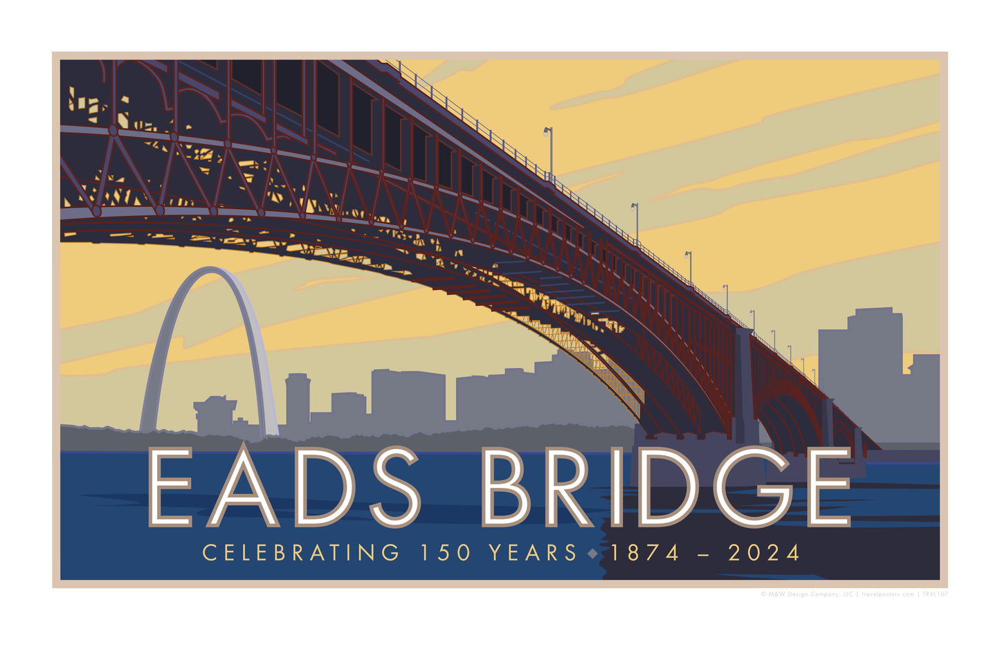 Eads Bridge, St. Louis, Missouri - Poster