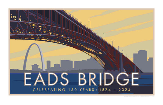 Eads Bridge, St. Louis, Missouri - Poster