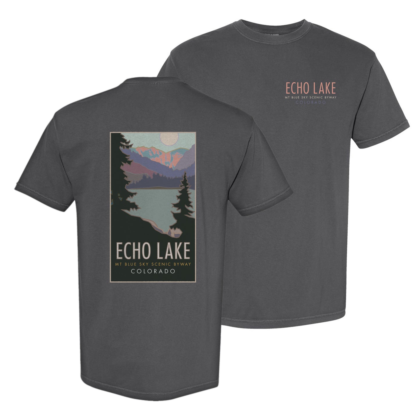 Echo Lake, Colorado - Comfort Colors Heavyweight T-Shirt