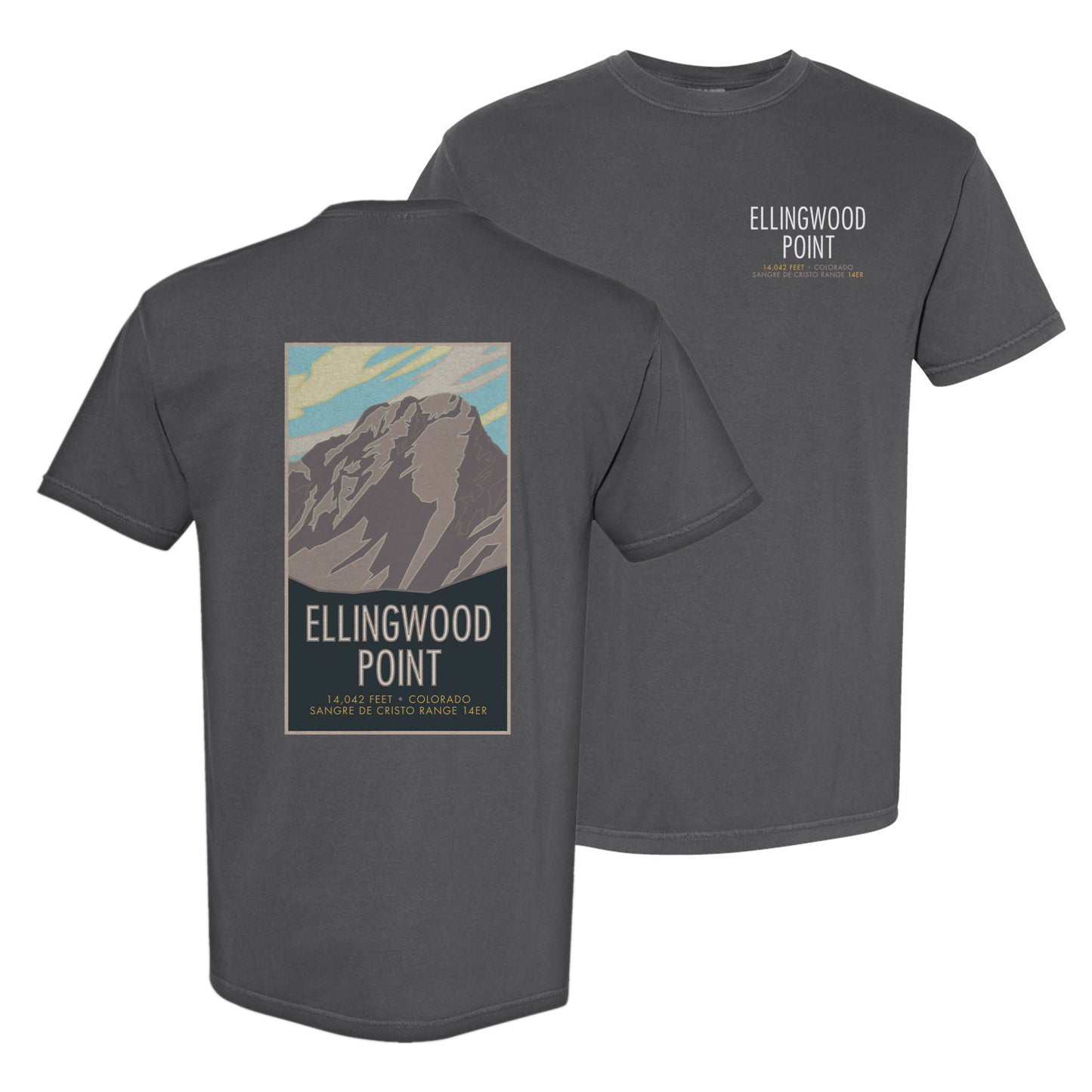 Ellingwood Point, Colorado - Comfort Colors Heavyweight T-Shirt