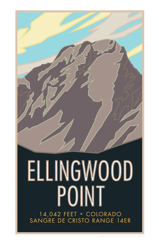 Ellingwood Point, Colorado - Colorado 14er - Poster