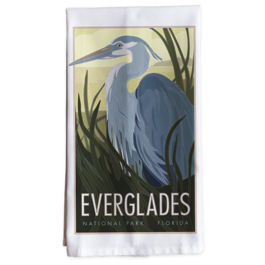 Everglades National Park, Heron View -Tea Towel