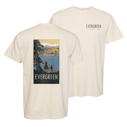 Evergreen, Colorado - Comfort Colors Heavyweight T-Shirt