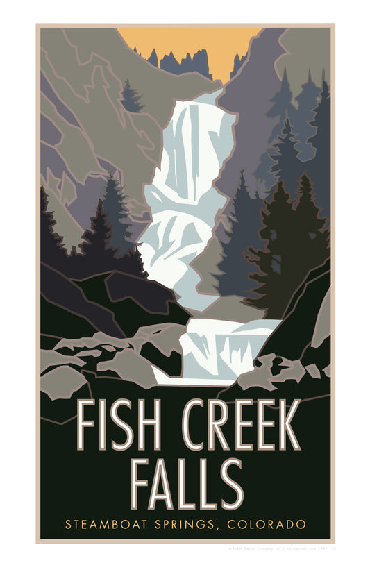 Fish Creek Falls - Steamboat Springs, Colorado - Poster