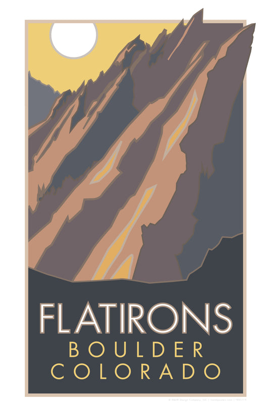 Flatirons, Boulder, Colorado - Poster
