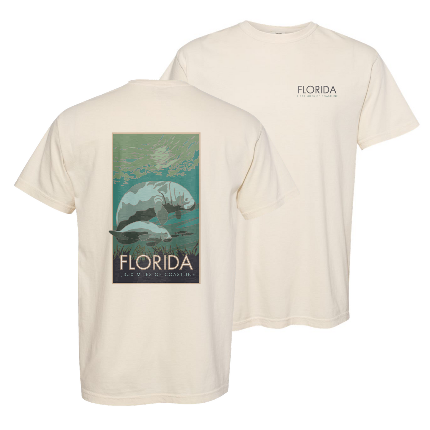 FLORIDAMANATEE - Comfort Colors Heavyweight T-Shirt