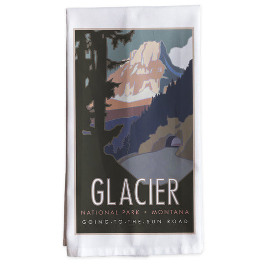 Glacier National Park (Going to the Sun Road), Montana -Tea Towel