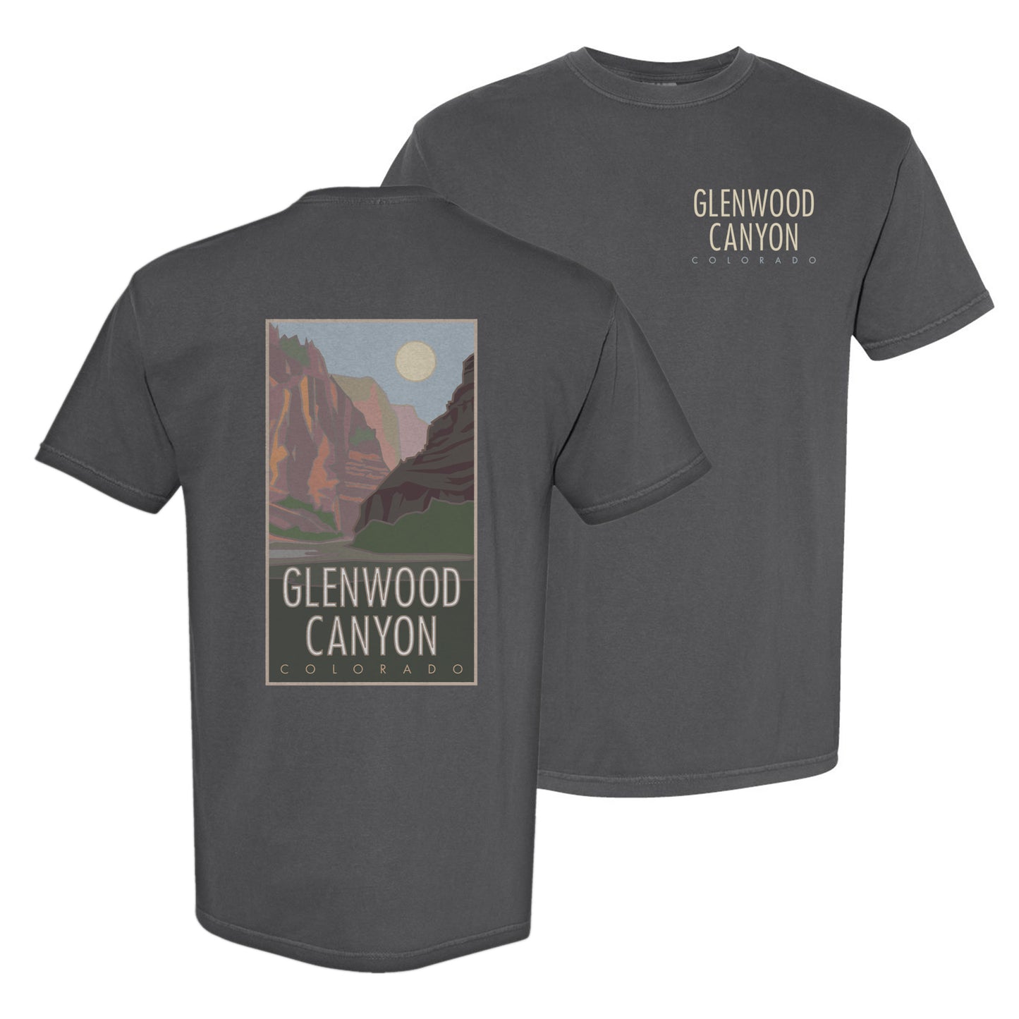 Glenwood Canyon, Colorado - Comfort Colors Heavyweight T-Shirt